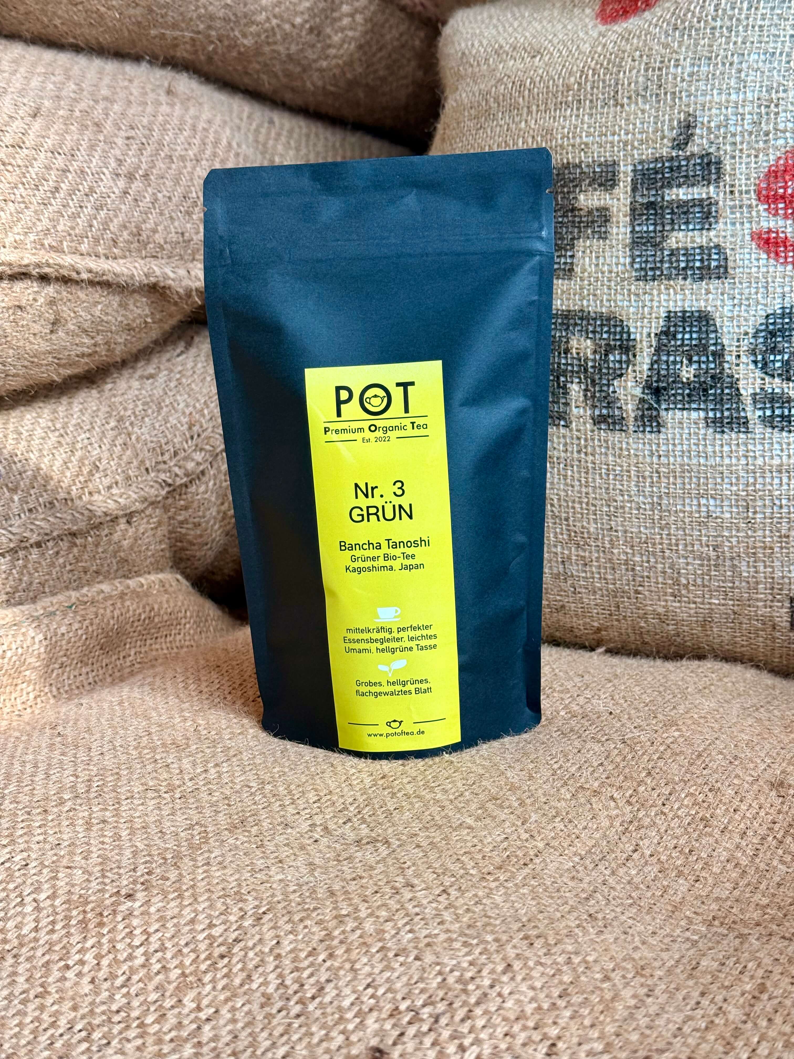 "Bancha Tanoshi" Bio-Tee Nr. 3 grün 100g