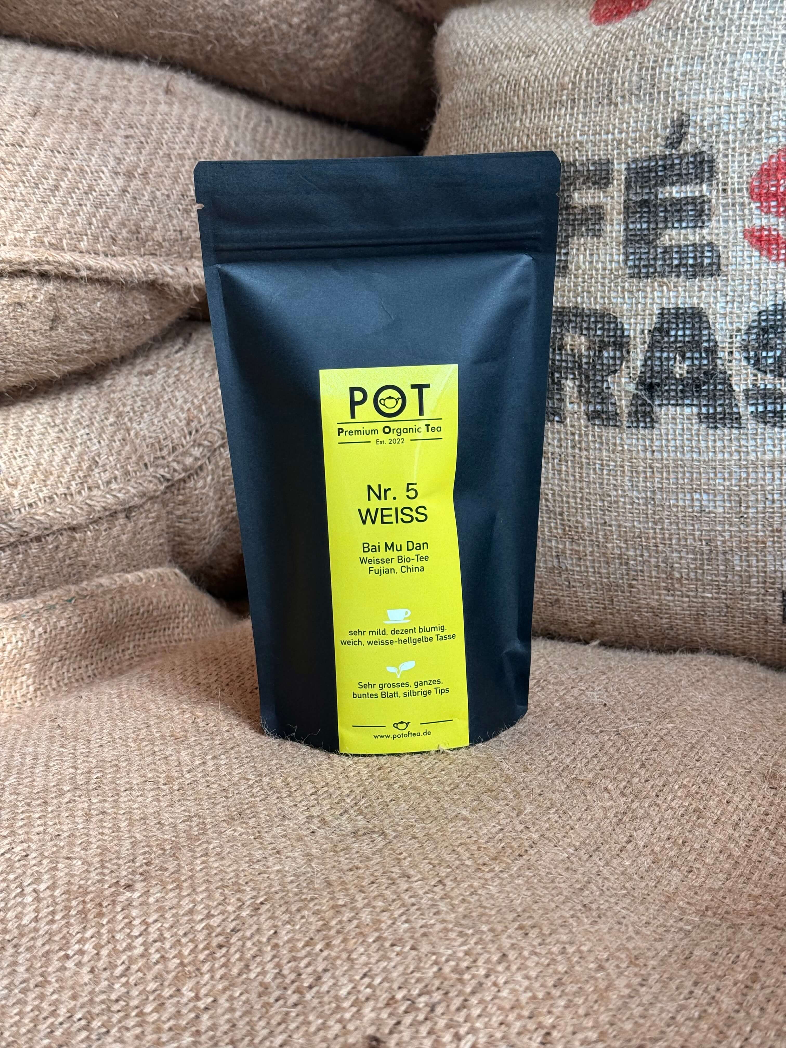 "Bai Mu Dan" Bio-Tee Nr. 5 weiss 40g