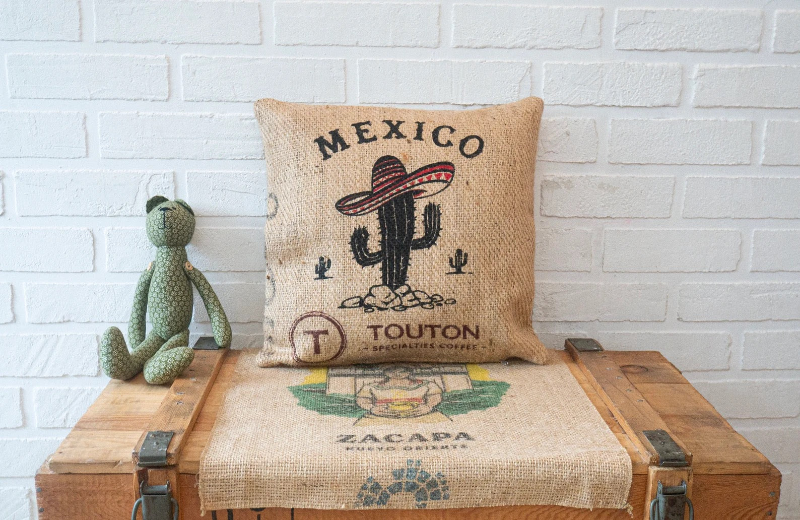 Kissen "Mexico" aus Kaffeesäcken
