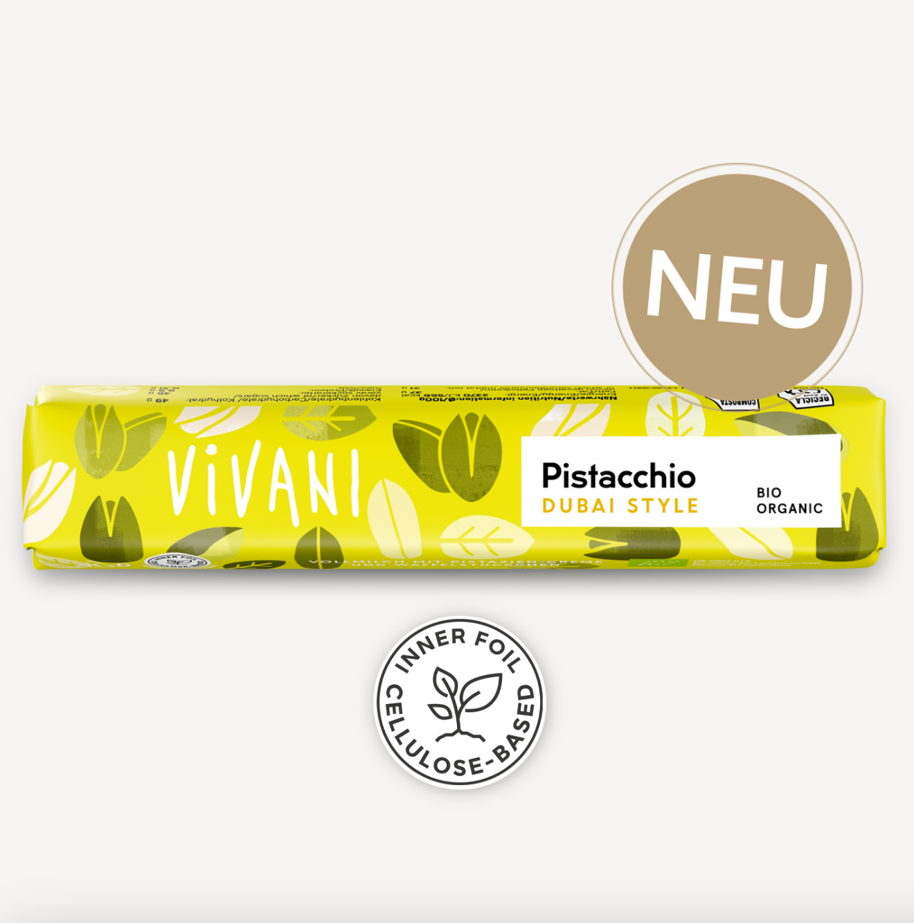 Vivani "Pistacchio" Schokoriegel
